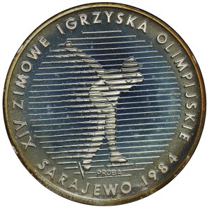 PRL, 500 złotych 1984, próba SREBRO - XIV Zimowe Igrzyska Olimpijskie Sarajewo