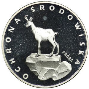 People's Republic of Poland, 100 gold 1979, sample SILVER - Environmental Protection, Kozica