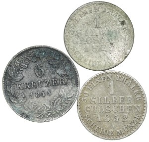 Germany, Baden-Durlach/Prussia - set of 3 pieces