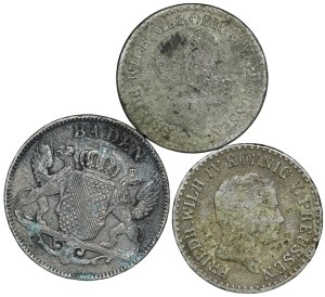 Germany, Baden-Durlach/Prussia - set of 3 pieces