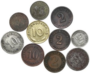 Germany, circulation coins - set of 19 pieces