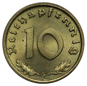 Germany, Third Reich, 10 fenig 1938 G
