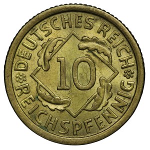 Niemcy, Republika Weimarska, 10 fenigów 1935 F