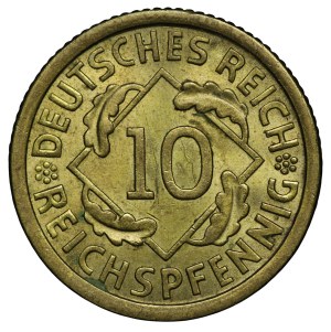 Germany, Weimar Republic, 10 fenig 1935 F