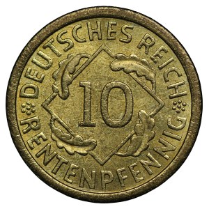 Germany, Weimar Republic, 10 fenig 1924 A