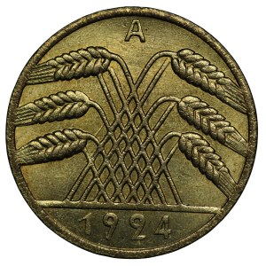 Niemcy, Republika Weimarska, 10 fenigów 1924 A
