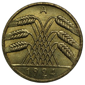 Germany, Weimar Republic, 10 fenig 1924 A