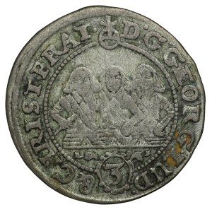 Śląsk, Księstwo Legnicko-Brzesko-Wołowskie, Trzech Braci, 3 krajcary 1657 EW, Brzeg