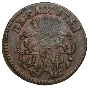 August III Sas, Szeląg 1751 - piękny !