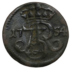 August III Sas, Szeląg 1754, Gdańsk