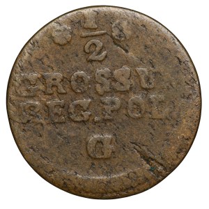Stanisław August Poniatowski, 1/2 grosza 176? G, Kraków