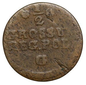 Stanislaw August Poniatowski, 1/2 penny 176? G, Cracow