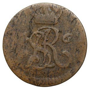 Stanislaw August Poniatowski, 1/2 penny 176? G, Cracow