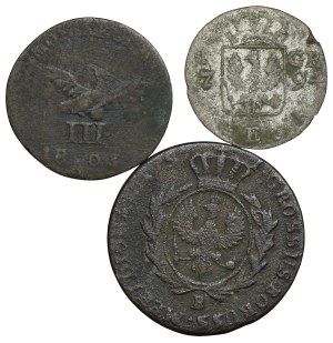 Germany, Prussia, set of 3 pieces