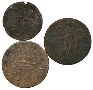 Germany, Prussia/Brandenburg-Bayreuth, set of 3 pieces