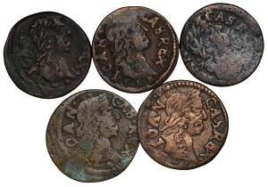 John II Casimir, boratines - set of 5 pieces
