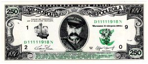 Independent Bank of Poland, 250 zloty, 31.08.1984, Solidarity
