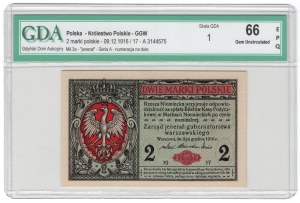 2 Polish marks, 1916, series A, JENEREAL