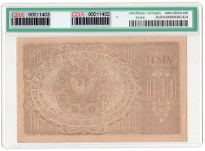 1000 Polish Marks 1919, Ser AD - niedo
