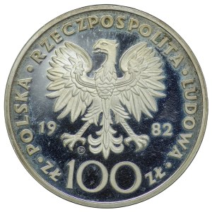 PRL, 100 złotych 1982 Jan Paweł II, mennica Valcambi