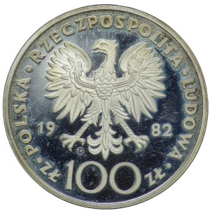 People's Republic of Poland, 100 gold 1982 John Paul II