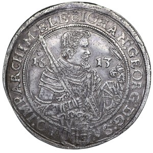 Germany, Saxony, Christian II, John George and Augustus, Thaler 1613, Dresden