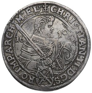 Germany, Saxony, Christian II, John George and Augustus, Thaler 1610, Dresden