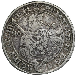 Germany, Saxony, Christian II, John George and Augustus, Thaler 1605, Dresden