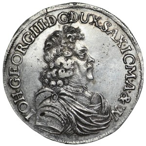 Niemcy, Saksonia, Jan Jerzy III, 2/3 talara (Gulden), 1690, Drezno