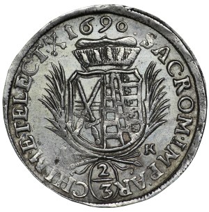Germany, Saxony, John George III, 2/3 thaler (Gulden), 1690, Dresden