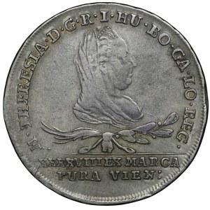 Zabór austriacki, 30 krajcarów (dwuzłotówka), 1775 IC FA, Wiedeń