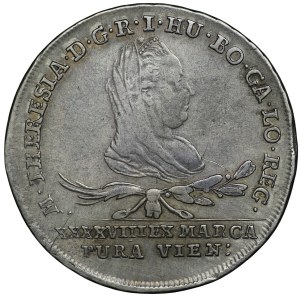 Austrian annexation, 30 krajcars (two-zloty), 1775 IC FA, Vienna
