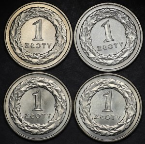Third Republic, 1 zloty 1992 - set of 4 pieces