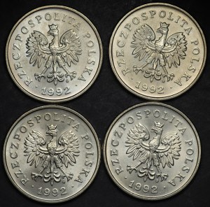 Third Republic, 1 zloty 1992 - set of 4 pieces