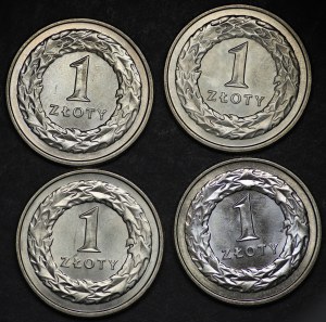 Third Republic, 1 zloty 1992 - set of 4 pieces