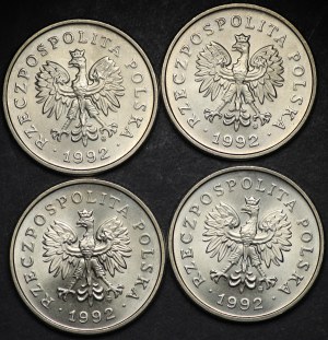 Third Republic, 1 zloty 1992 - set of 4 pieces