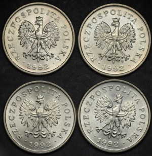 Third Republic, 1 zloty 1992 - set of 4 pieces
