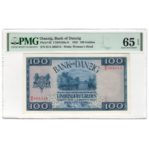 Gdańsk, 100 guldenów 1931 D/A - PMG 65 EPQ