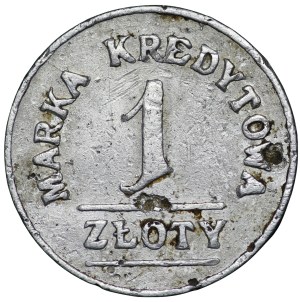 Warszawa, Spółdzielni Rejonowego Zakładu Żywnościowego, 1 złoty - rzadkie