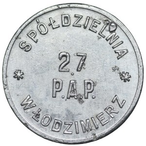 Włodzimierz, Spółdzielnia 27 Pułku Artylerii Polowej, 1 złoty