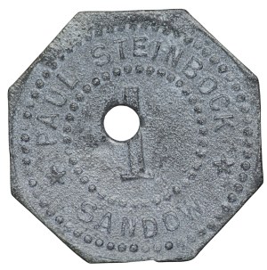 Courtsow (Sandow), 1 fenig without date, Paul Steinbock Paper and Pulp Factory