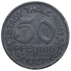 Niemcy, Saksonia, Thale, 50 fenigów 1921