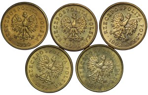 Third Republic, 2 pennies - set of 15 pieces