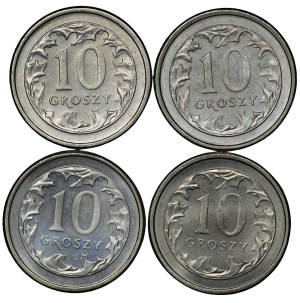 Third Republic, 10 pennies - set of 15 pieces