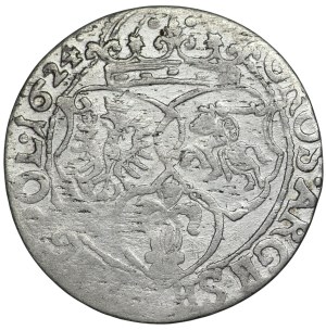 Sigismund III Vasa, Sixpence 1624, Krakow - no denomination ex Pączkowski