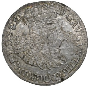 August III, sixpence 1763 REOE, Gdansk - rarer