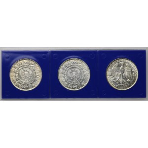 PRL, 100 złotych 1966 Mieszko i Dąbrówka - zestaw 3 sztuk