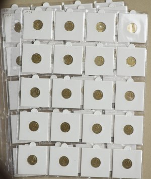 Third Republic, 2 pennies 1991 - set of 48 pieces
