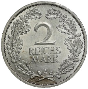 Germany, Weimar Republic, 2 Marks Berlin 1925 A