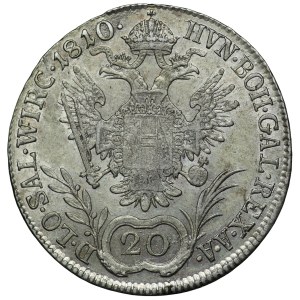 Austria, Franciszek II, 20 Krajcarów 1810 A, Wiedeń